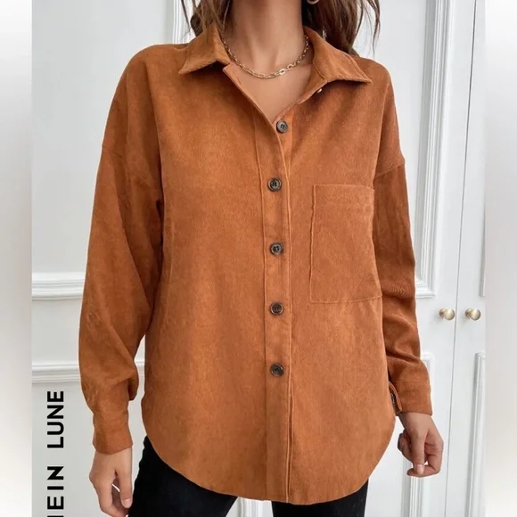 NWOT Shein Large Lightweight Fall Shacket/Jacket - Picture 2 of 6